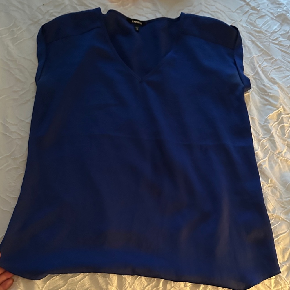 Express Royal Blue V-Neck Camisole